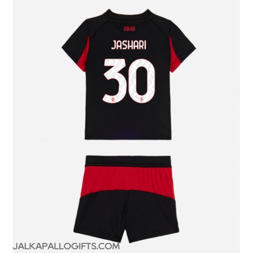 AC Milan Ardon Jashari #30 Koti Peliasu Lasten 2025-26 Lyhythihainen (+ Lyhyet housut)